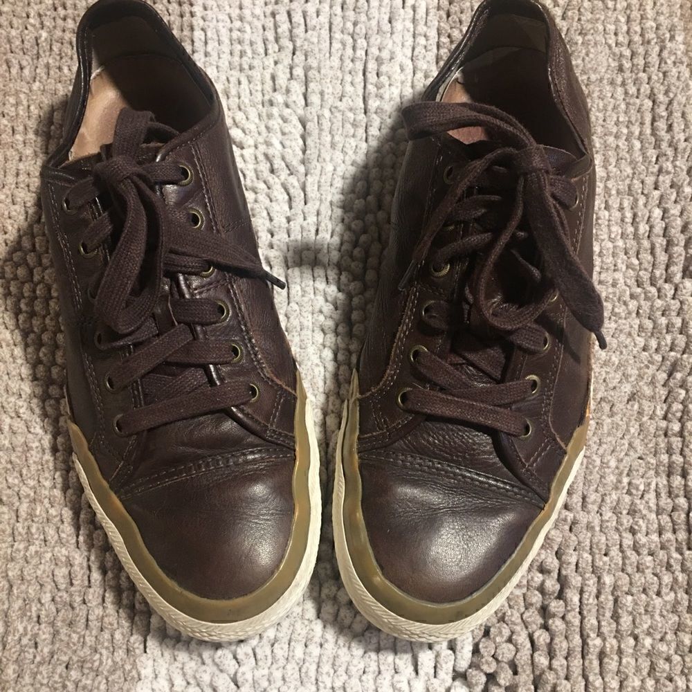 FRYE  LEATHER SNEAKERS 